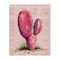 Stupell Industries Pink Prickly Pear Cactus Canvas Wall Art Design by Lettered and Lined